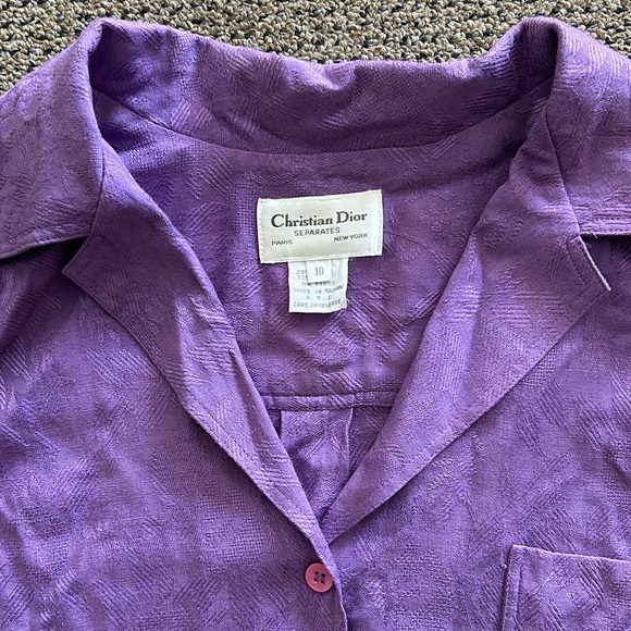 DIOR vintage button up blouse - Picture 1 of 4